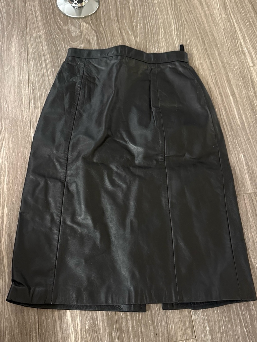 WILSONS LEATHER Black Leather Pencil Skirt - Women's - Picture 4 of 5
